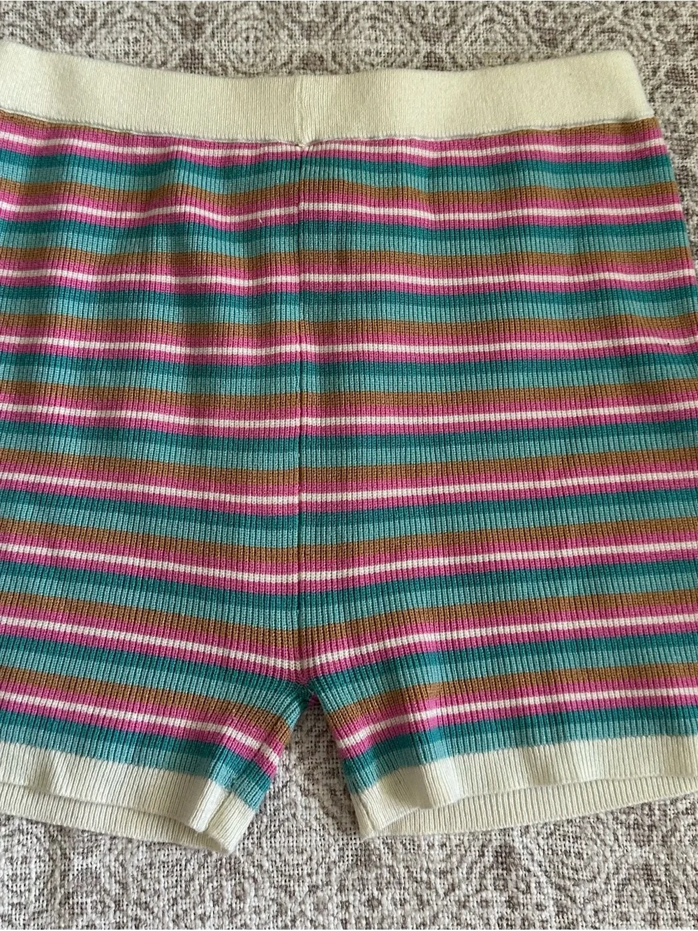 Finding Foxtale Stripe Rib Knit Shorts